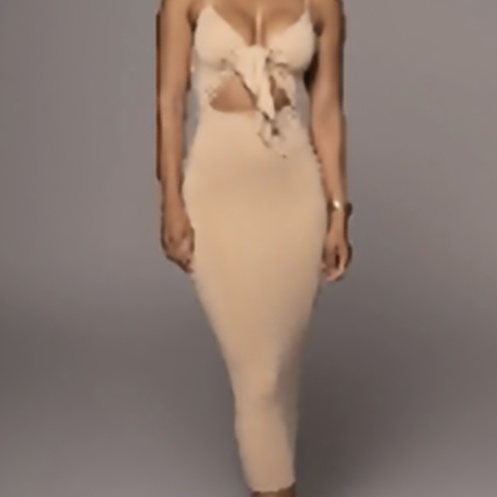 JLUXLABEL Tan Sundress